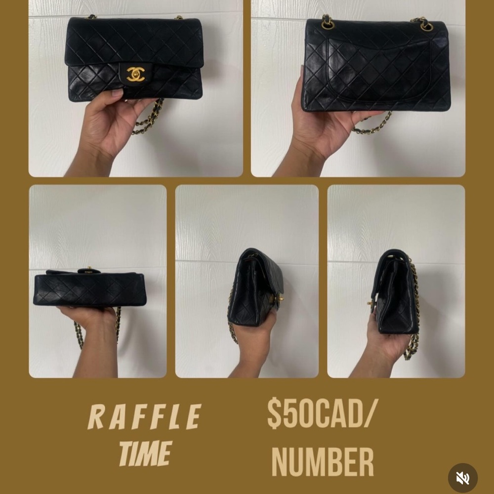 S🚫LD on IG 
Chanel Black Quilted Leather Bag